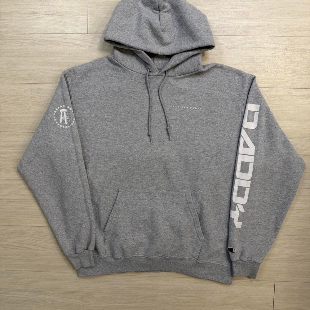 Champion Call Her Daddy Podcast Grey Hoodie Mens Size XL